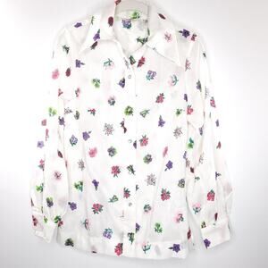 Vintage Floral Prior Westerns of Denver Blouse | Small